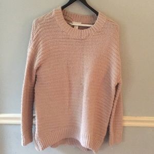 H&M blush pink sweater